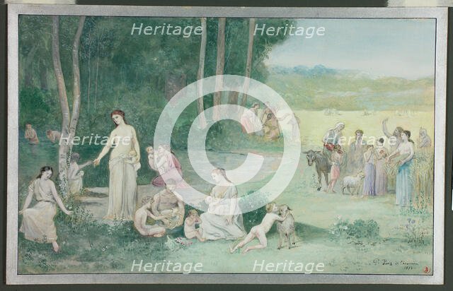 Summer, 1873. Creator: Pierre Puvis de Chavannes.