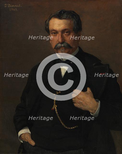 Portrait of a Man, 1868. Creator: Léon Bonnat (French, 1833-1922).