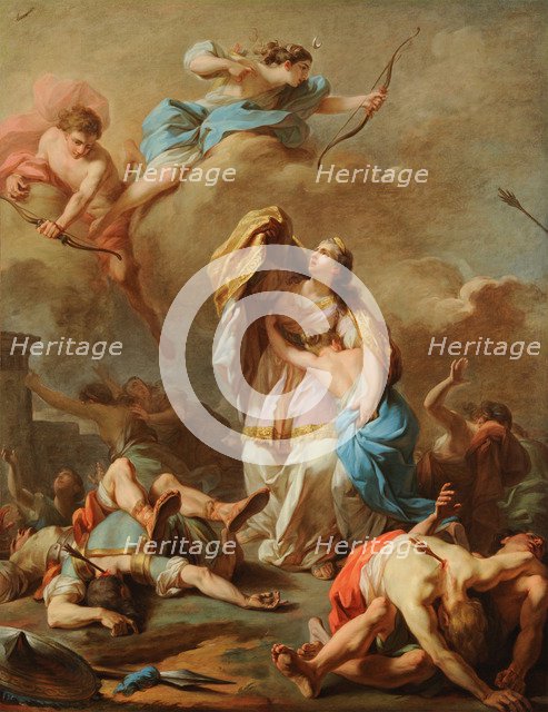 Apollo and Diana Punishing Niobe by Killing her Children.