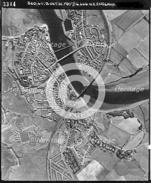 Berwick upon Tweed, Northumberland, 9 October 1951. Artist: RAF photographer.