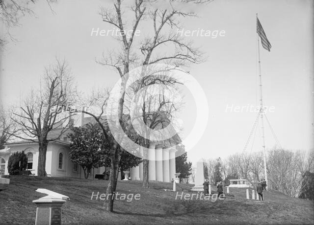 Arlington Mansion - View, Including L'Enfant's Tomb, 1917. Creator: Harris & Ewing.