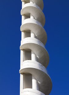 Detail of spiral tower at the Casino, South Beach, Blackpool, Lancashire, 2011. Artist: James O Davies.