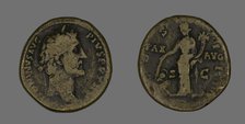 Sestertius (Coin) Portraying Emperor Antoninus Pius, 141-161. Creator: Unknown.