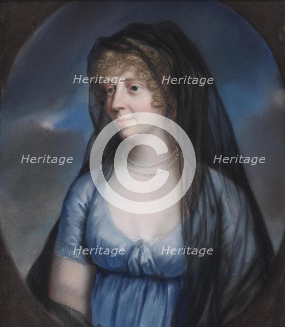 Portrait of Princess Louise of Stolberg-Gedern (1764-1834), Duchess of Saxe-Meiningen. Creator: Schröder, Johann Heinrich (1751-1812).