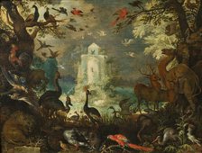 Animals in a Paradise Landscape, 1623. Creator: Savery, Roelant (1576-1639).