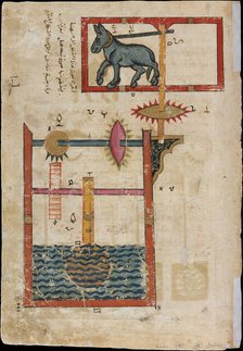 Design on Each Side for Waterwheel Worked by Donkey Power..., dated A.H. 715/ A.D. 1315. Creator: Unknown.