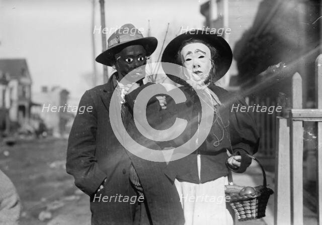Thanksgiving Maskers, between c1910 and c1915. Creator: Bain News Service.