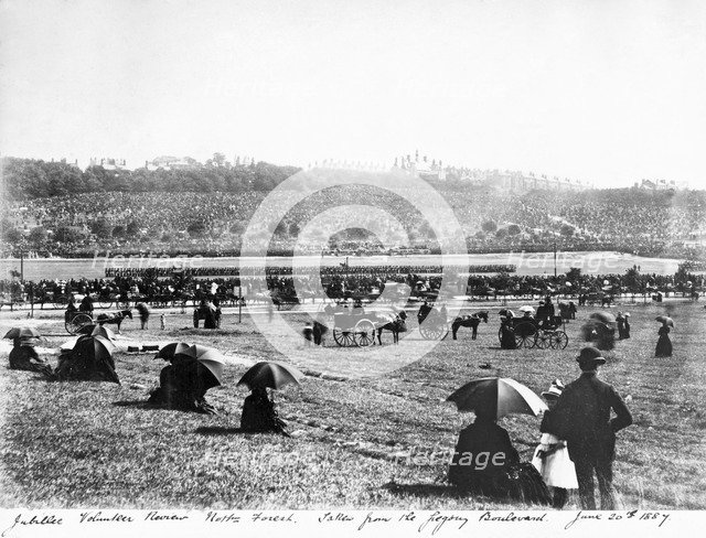 Queen Victoria's Golden Jubilee Celebrations, Nottingham, Nottinghamshire, 20th June 1887. Artist: AW Bird