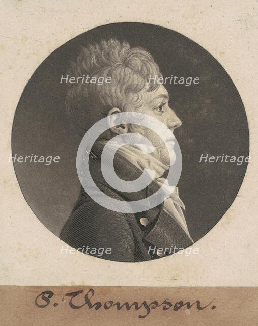 P. Thompson, 1805. Creator: Charles Balthazar Julien Févret de Saint-Mémin.