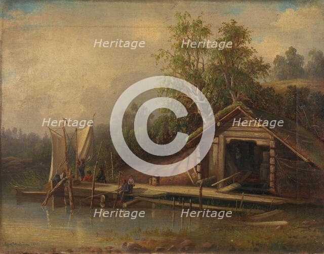 Landscape, 1861. Creator: Alfred Wiström.