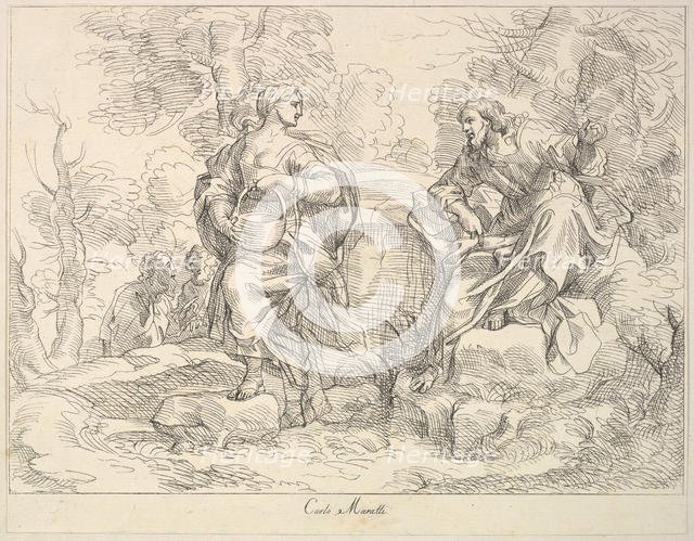 Christ appearing to Mary Magdalen(?), 1740-1802. Creator: Giuseppe Canale.