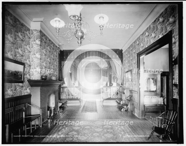 Reception hall, country club, Grosse Pointe Farms [sic], between 1890 and 1901. Creator: Unknown.