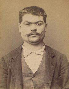 Sigel. Jacques. 24 ans, né à Kuttalsheim (Bas Rhin). Bijoutier. Anarchiste. 26/2/94. , 1894. Creator: Alphonse Bertillon.