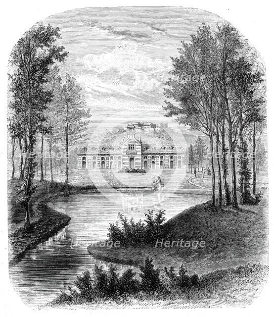 The new Garden of Acclimatisation at Paris - from a drawing by M. Thorigny, 1860. Creator: Unknown.