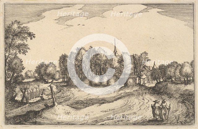 A Convent, plate 13 from Regiunculae et Villae Aliquot Ducatus Brabantiae, ca. 1610. Creator: Claes Jansz Visscher.