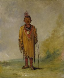 Me-sóu-wahk, Deer's Hair, Favorite Son of Kee-o-kúk, 1835. Creator: George Catlin.