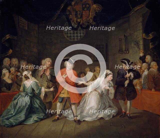 Scene from John Gay's The Beggar's Opera, 1728.  Creator: William Hogarth.