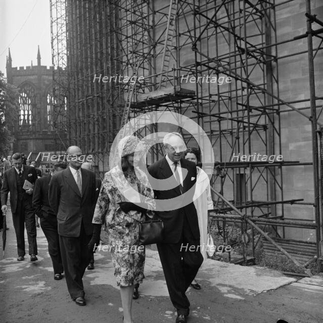 Coventry Cathedral, Priory Street, Coventry, 24/06/1960. Creator: John Laing plc.