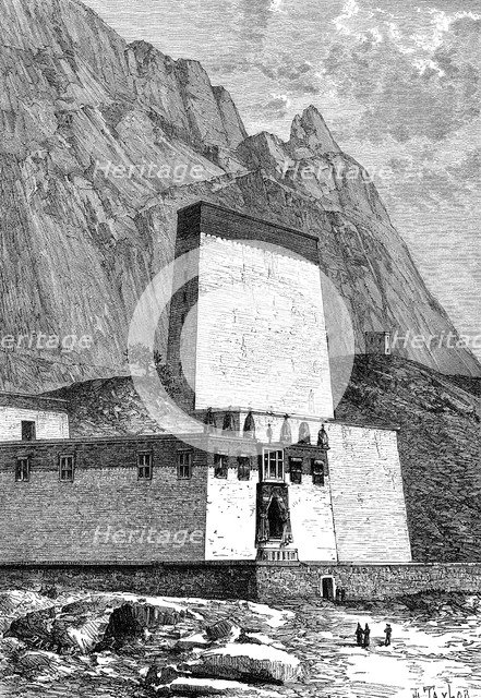 Monastery at Shigatze, Tibet, c1890. Artist: Unknown