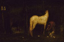 In the Stable, before 1911. Creator: Albert Pinkham Ryder.