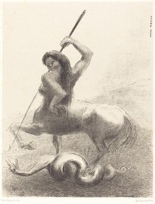 Il y eut des luttes et des vaines victoires (There were struggles and vain victories), 1883. Creator: Odilon Redon.