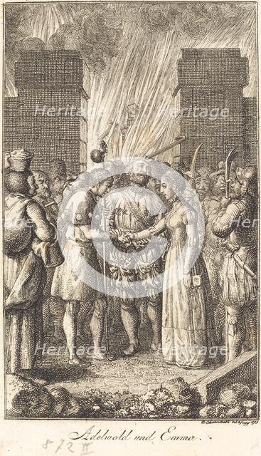 Adewold and Emma, 1798. Creator: Daniel Nikolaus Chodowiecki.