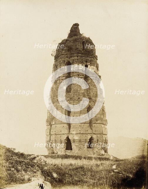 Crumbling Brick Pagoda, Sung Dynasty, 1860. Creator: Felice Beato.