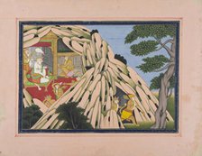Sugriva Sends Emissaries, Led by Hanuman, to Find Princess Sita, between c1830 and c1840. Creator: Unknown.