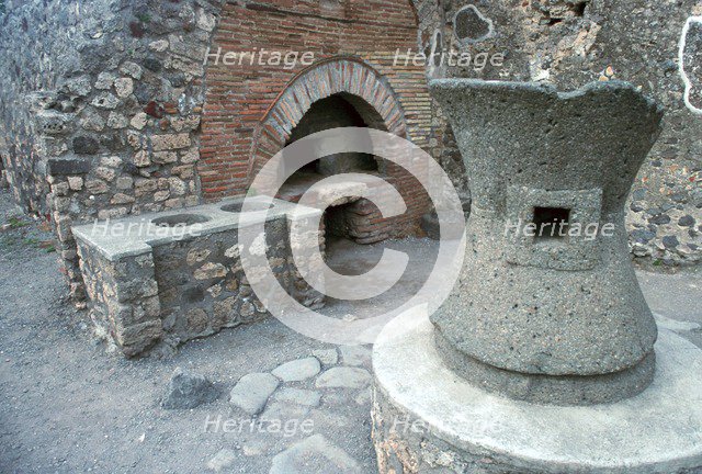 Bakery in Pompeii, 1st century. Creator: Unknown.