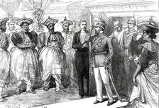 Reception of the Prince at Kandy, Ceylon, 1876. Creator: Unknown.