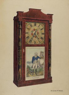 Clock, probably 1937. Creator: Paul Ward.