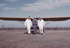 Civilian pilot training school, returning from practice..., Meacham Field, Fort Worth, Tex., 1942. Creator: Arthur Rothstein.