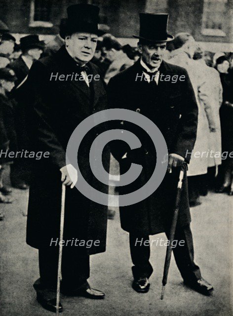 'Mr. Chamberlain and Mr. Churchill', 23 February 1940, (1945). Creator: Unknown.