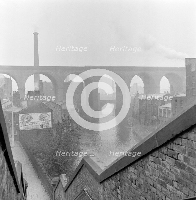 Railway viaduct, Stockport, Greater Manchester, 1954. Artist: Eric de Maré.