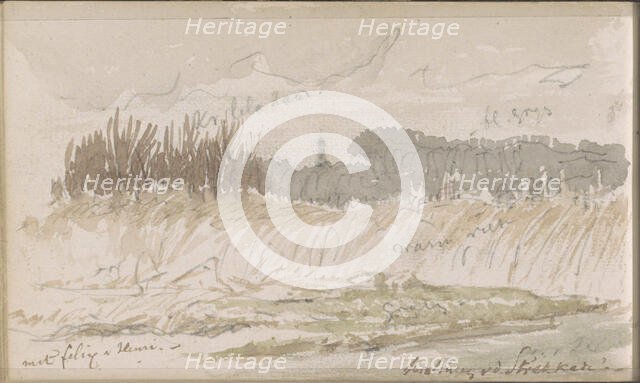 Landscape in Kralingen at the Stekkade, 1864-1880. Creator: Johannes Tavenraat.