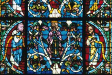 King Solomon, stained glass, Chartres Cathedral, France, 1145-1155. Artist: Unknown