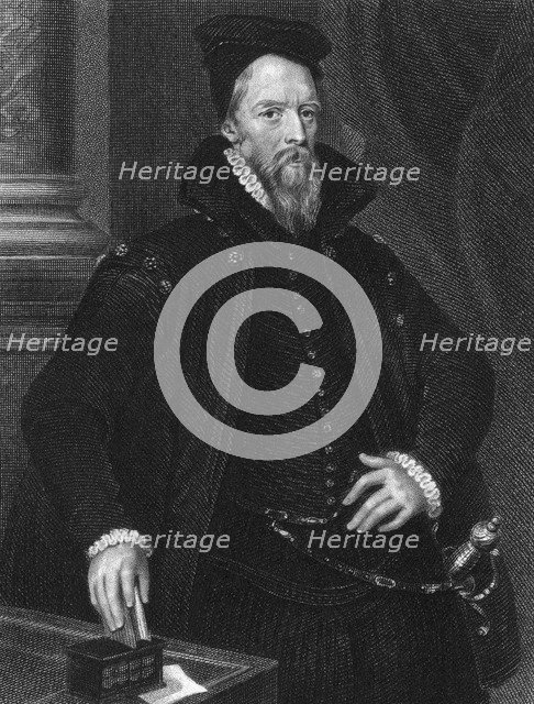 Ambrose Dudley, 3rd Earl of Warwick (d. 1589), 1825. Artist: E Scriven
