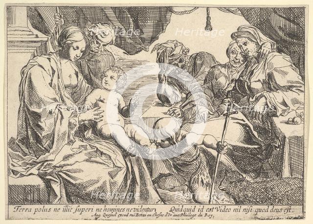 Holy Family with Saints, 1610-42. Creator: Pierre Brebiette.