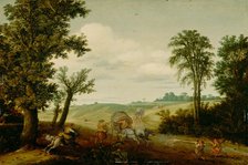 The Highway Robbery, c1625. Creators: Cornelius Vroom, Esaias van de Velde.