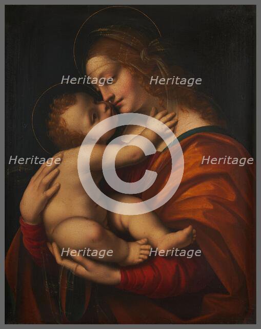 Virgin and Child, after Marco da Oggiono. Creator: Unknown.
