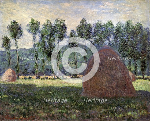 'Haystack in Giverny', 1884-1889. Artist: Claude Monet