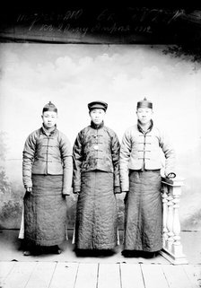 Three men of Asian appearance, 1912. Creator: Nikolai Nikolaevich Petrov.