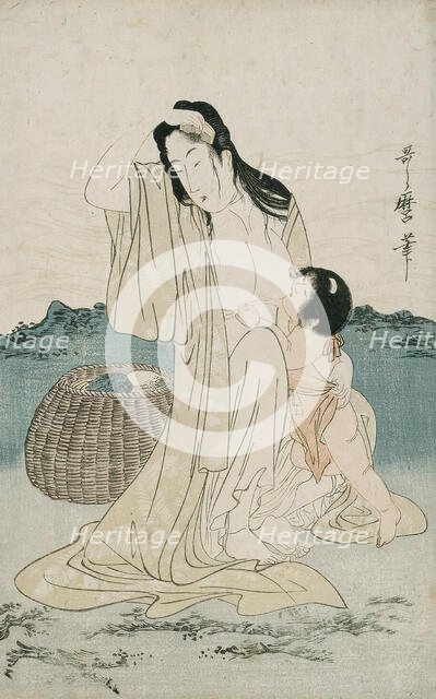 Abalone Divers, Japan, c. 1797/98. Creator: Kitagawa Utamaro.