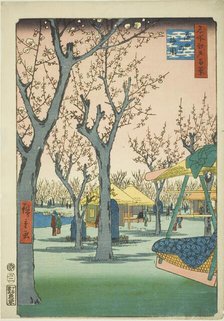 The Plum Orchard at Kamata (Kamata no umezono), from the series "One Hundred..., 1857. Creator: Ando Hiroshige.
