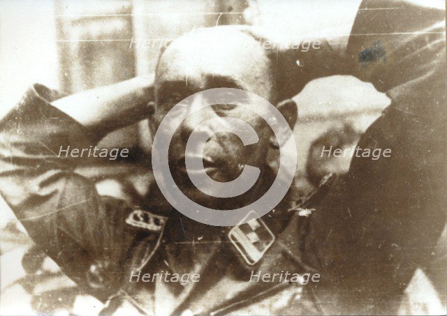 German prisoner, Warsaw Uprising, Poland, World War II, 1 August-2 October 1944. Artist: Unknown