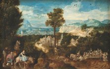 Landscape with the Flight into Egypt, 1500-1550. Creator: Herri met de Bles.
