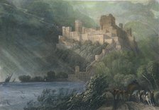 'The Ruins of Rheinfels', 1834. Artist: William Radclyffe.