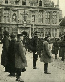 King George V at Furnes, Belgium, First World War, 4 December 1914, (1920).  Creator: Unknown.