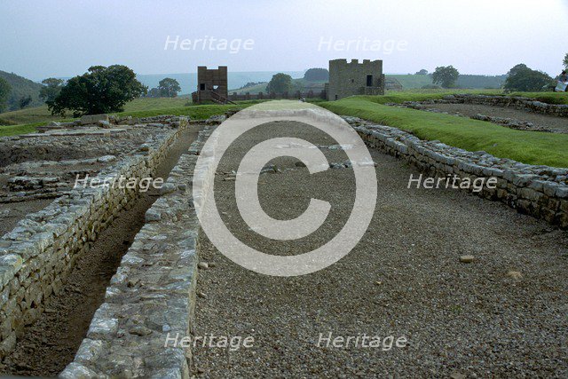 Vindolanda, a Roman military settlement, 3rd century. Artist: Unknown