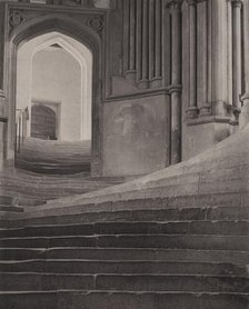 A Sea Of Steps -- Wells Cathedral (image 1 of 3), 1903. Creator: Frederick Henry Evans.